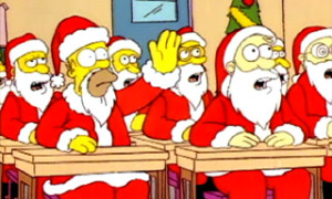 Homer Simpson Santa