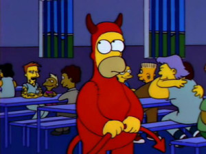Evil Homer Marge in Chains