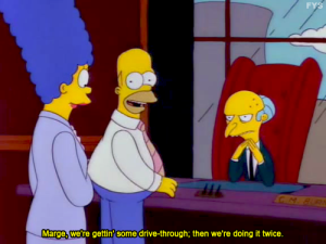 Homer Treats Marge Gets a Job