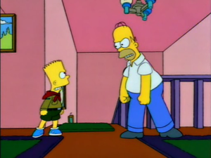 Homer and Bart boy scoutz n the hood